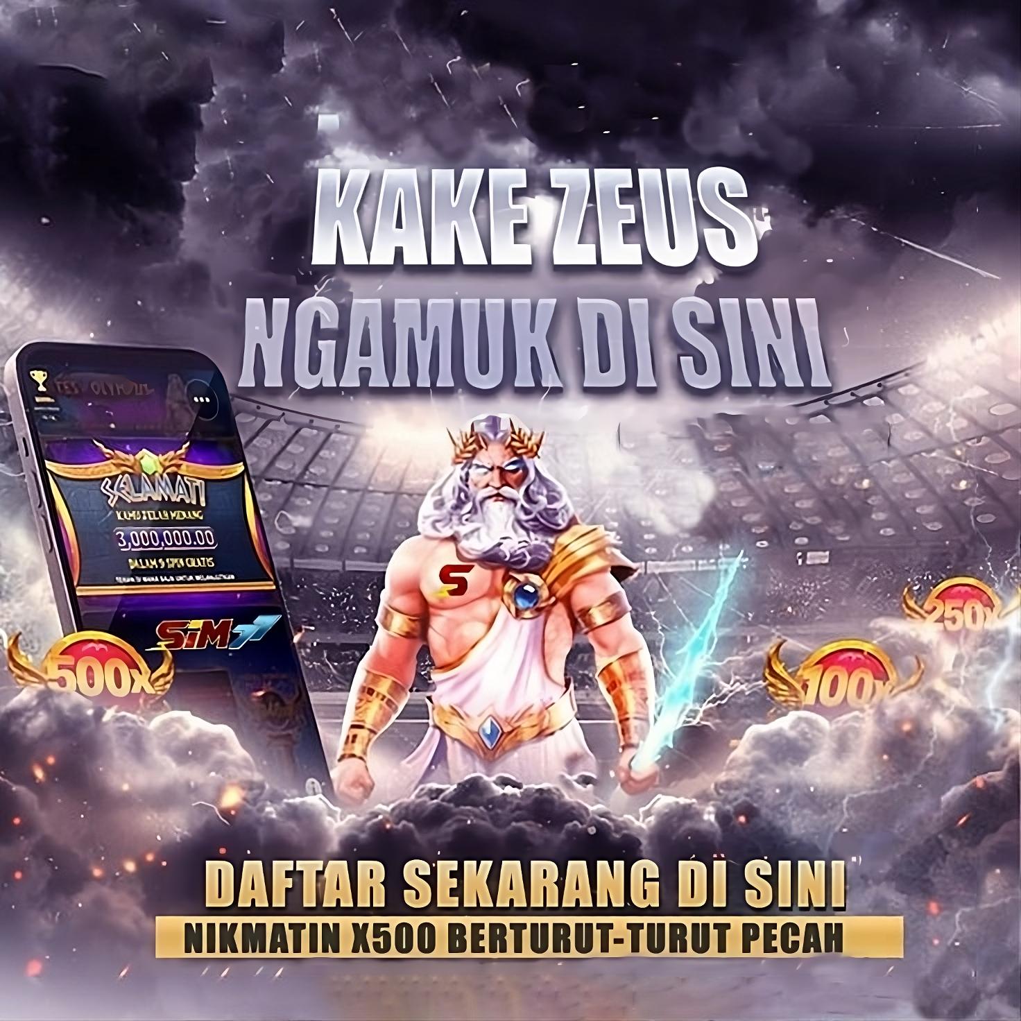 SIM77 : BANDAR AGEN SLOT GACOR KAKEK ZEUS WAJIB PECAH X500 TERBAIK DI INDONESIA